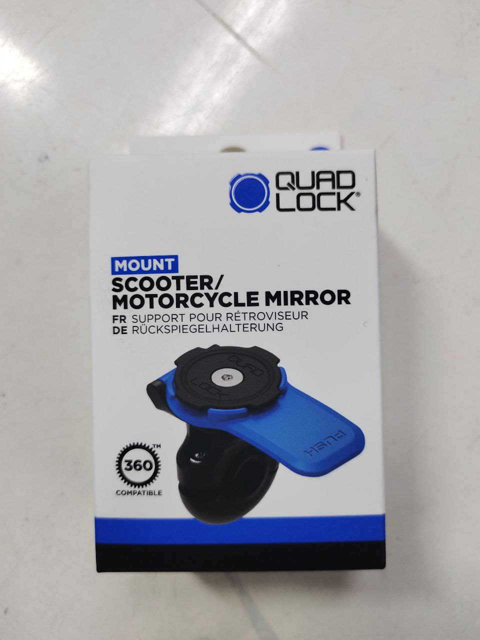 QUAD LOCK MOTORCYCLE / SCOOTER MIRROR MOUNT V2