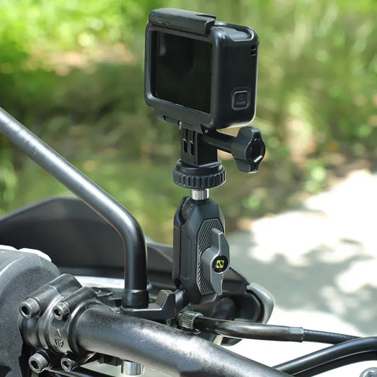 SMNU Action Camera Holder 360 Degree Black Mirror/ Handlebar