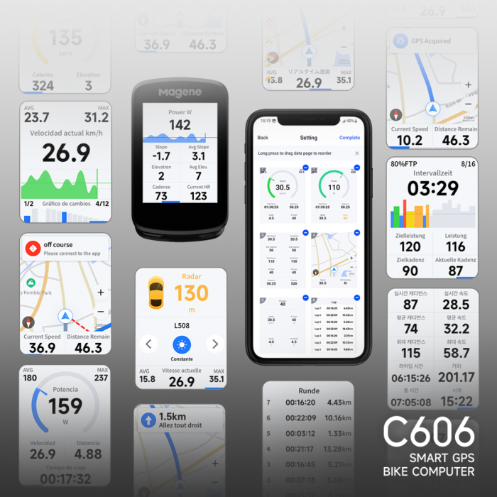 Magene C606 V2 Smart GPS Cycling Computer