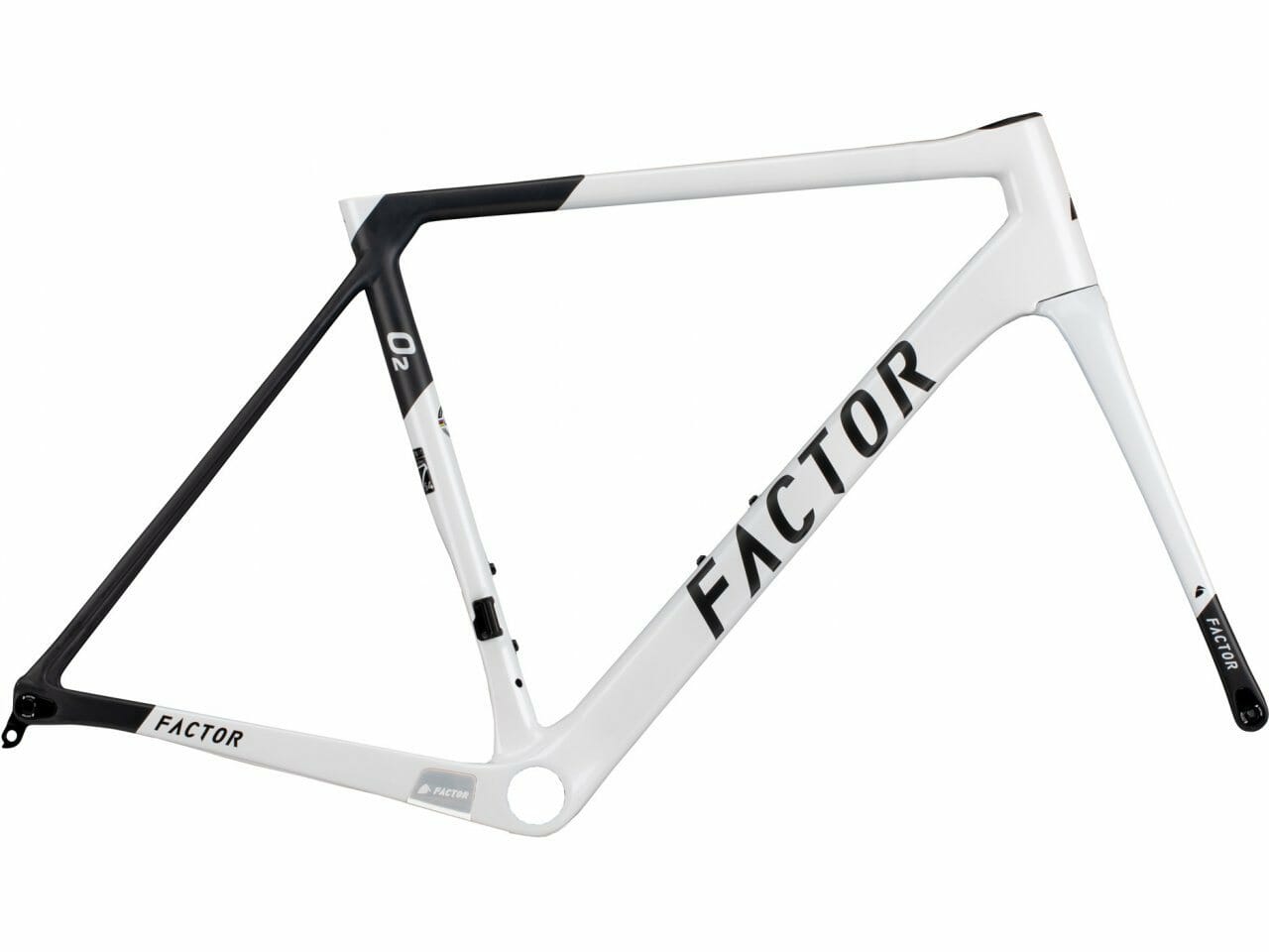 Factor O2D Frameset - Pearl White