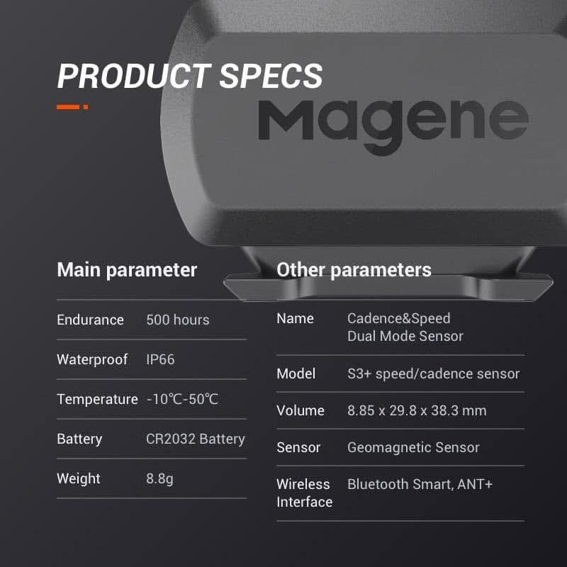 Magene S3+ Bike Speed And Cadence Sensor