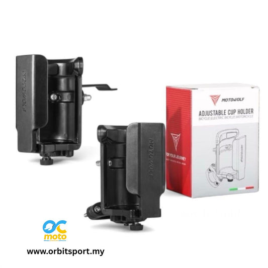 MOTOWOLF Bottle Holder Motorcycle - MDL3518 Mirror / Bar Mount