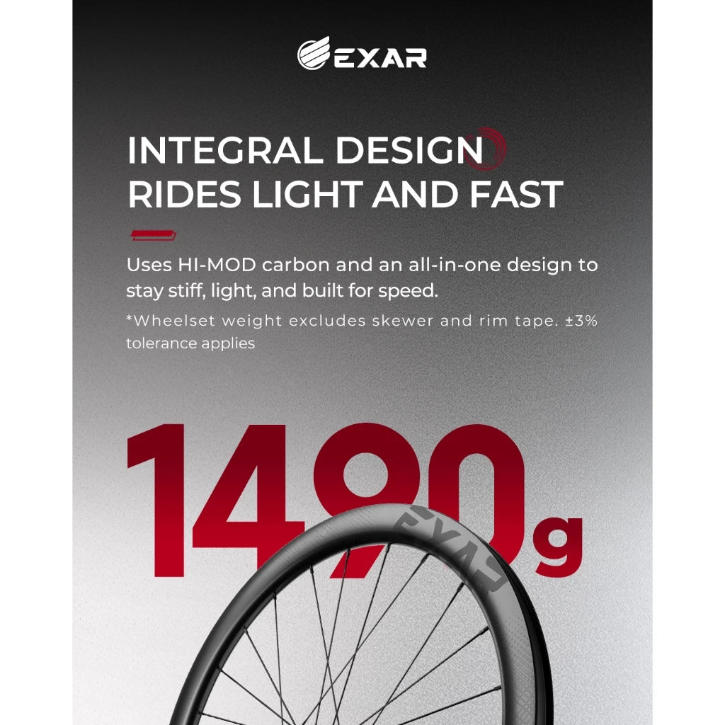 MAGENE EXAR CARBON GRAVEL WHEELSET -GR45 PRO
