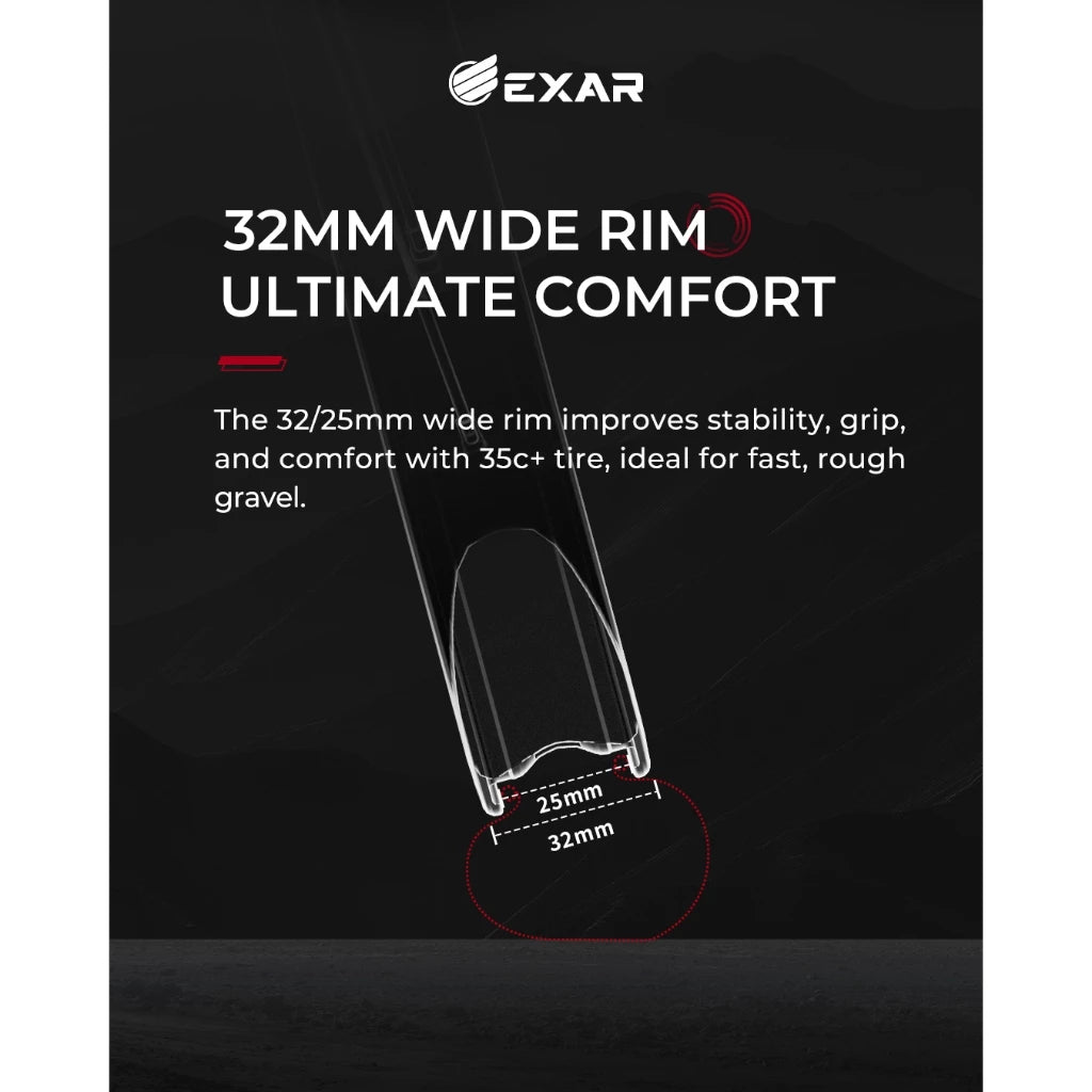 MAGENE EXAR CARBON GRAVEL WHEELSET -GR45 PRO