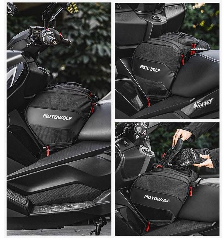 MOTOWOLF SCOOTER TUNNEL BAG MB5 UNIVERSAL - BLACK