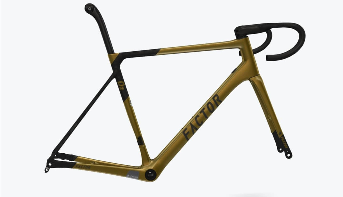 Front Frame O2d Factor 2020 O2D Frameset Olympic Gold – Orbit Cycle